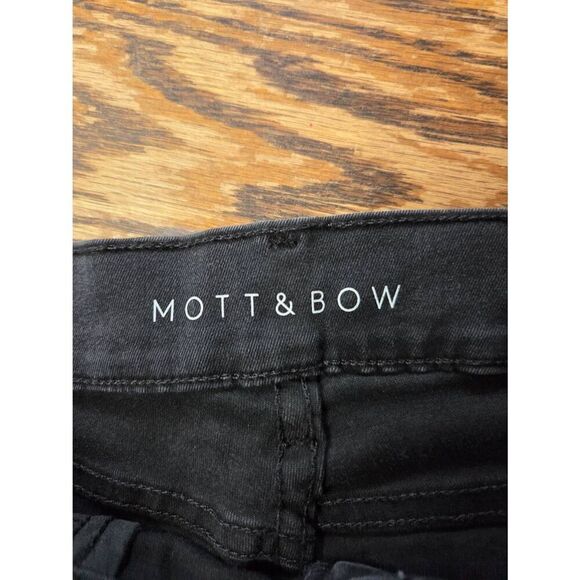 Mott and Bow High  RISE SKINNY ORCHARD JEANS In Dark Grey  Sz 29x28 - Picture 3 of 6